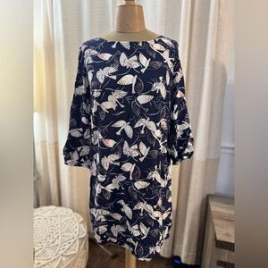 Old Navy Navy Floral Dress